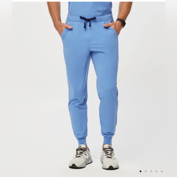 FIGS men’s TANSEN jogger scrub pants  ~ Ciel  blue - Picture 1 of 10